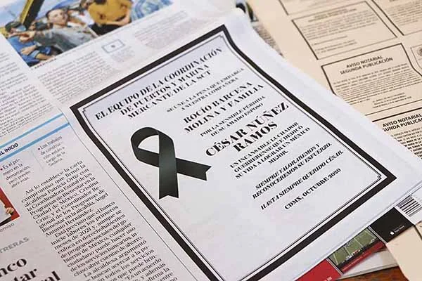 publicar esquela en periódicos de México